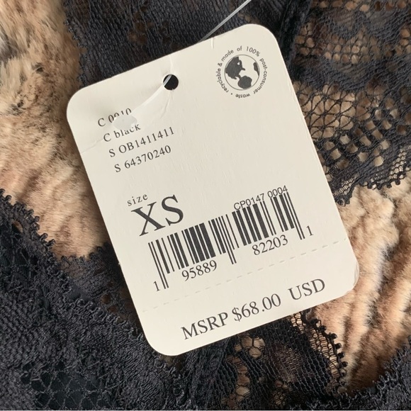 Free People Intimately Midnight Hour Black Lace Bodysuit - Picture 6 of 8